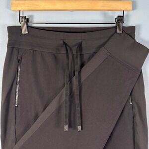 Athleta Headlands Hybrid Trek 26" Jogger Women's 6P Black‎ Pants Zipper Pockets